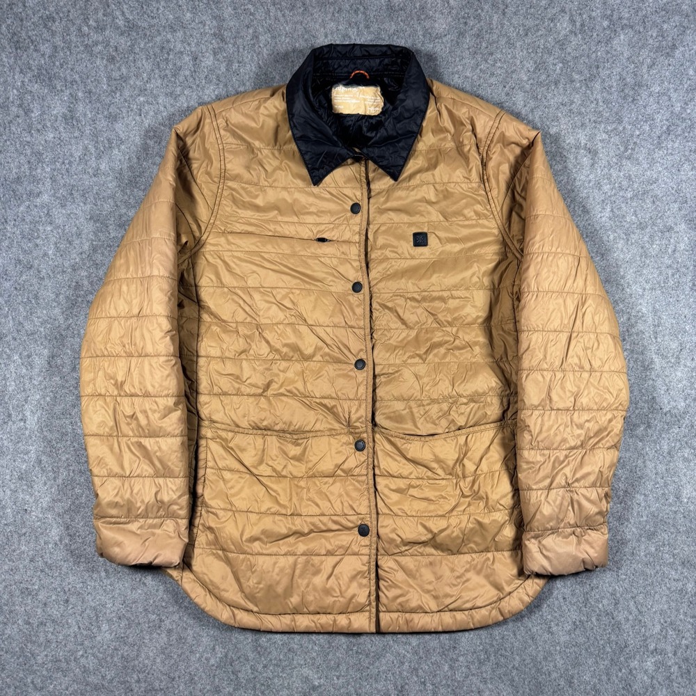 Roark Chopper Jacket Men M Brown Primaloft Quilted Puffer Water Resistant WRJ002
